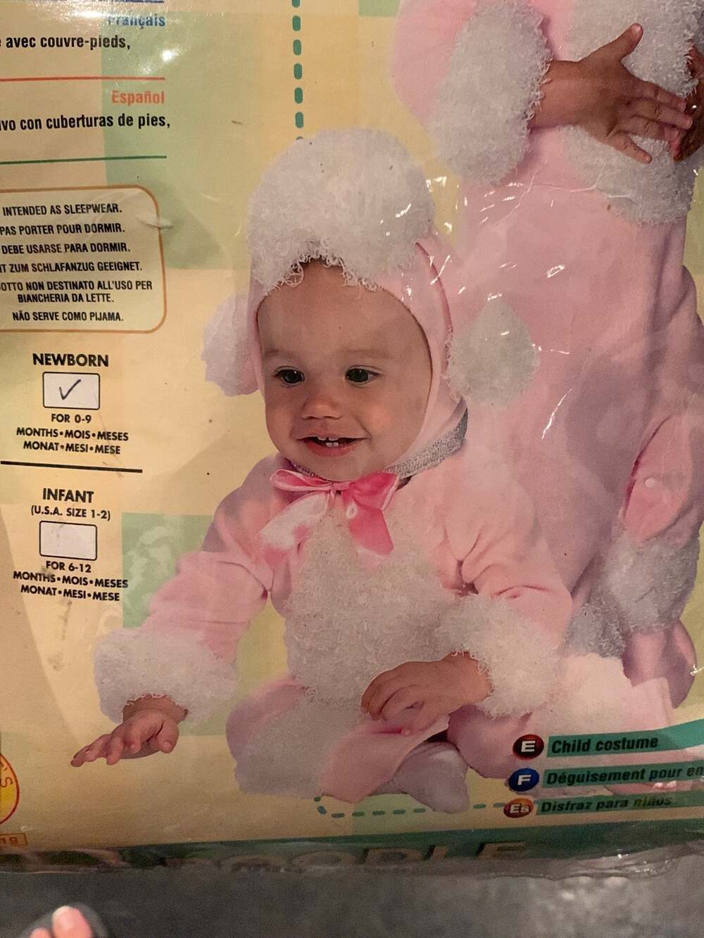 New Girls Poodle Halloween Costume 0-9 months (newborn - 9 months) Infant Dog